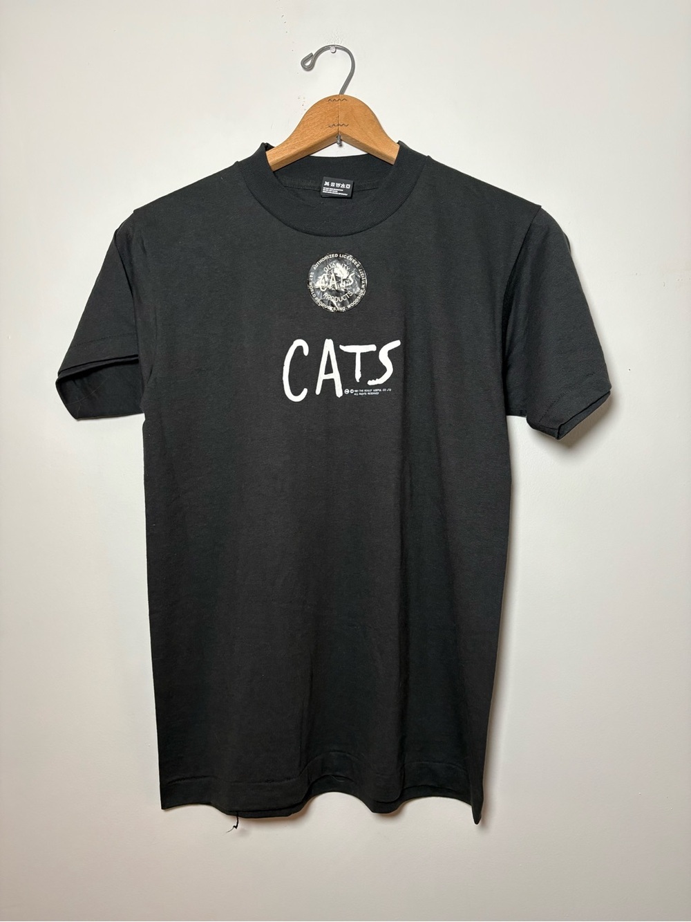 Vintage CATS Broadway Musical Tee — Authentic Licensed Merch Single Stitch Sz M